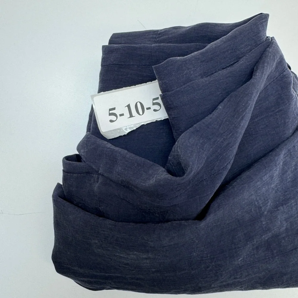 Zara Pants Womens XS Blue Wide Leg Culottes Flowy Minimalist